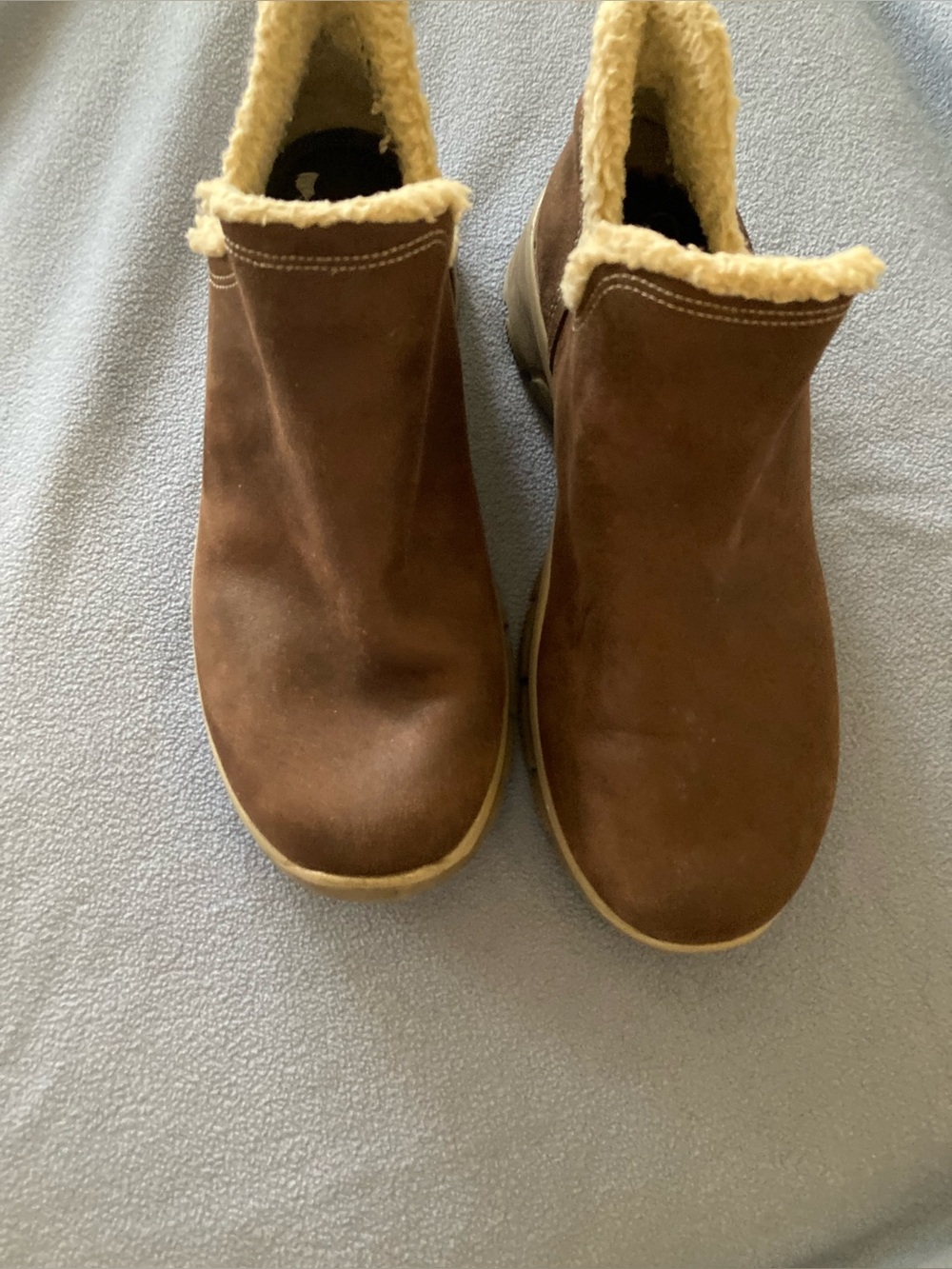 Skechers Workshire Relaxed Fit Brown Fleece-Lined Work Boots US 11